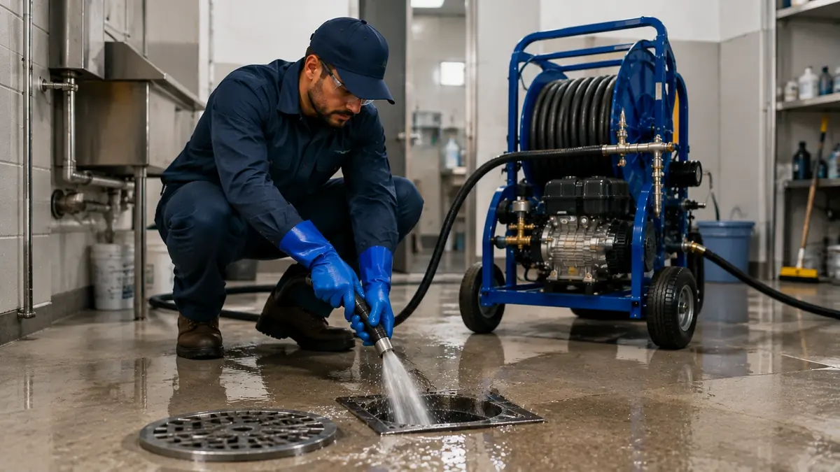 Floor Drain Hydro Jet Cleaning in Cantua Creek