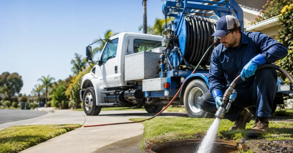 Hydro jet sewer cleaning Cantua Creek