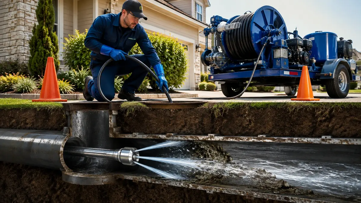 Main Sewer Line Hydro Jet Cleaning in Cantua Creek