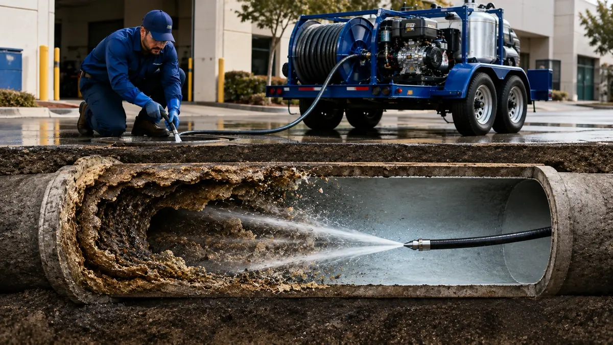 Sewer Pipe Descaling in Cantua Creek